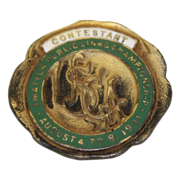 1931 USGA Amateur Public Links Contestant Badge