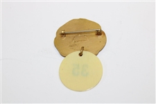 1932 USGA Amateur Public Links Contestant Badge With Celluloid Tag #35