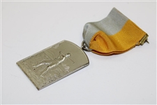 1939 Pennsylvania Public Golfers Assoc. Team Championship Runner-Up Medal With Ribbon