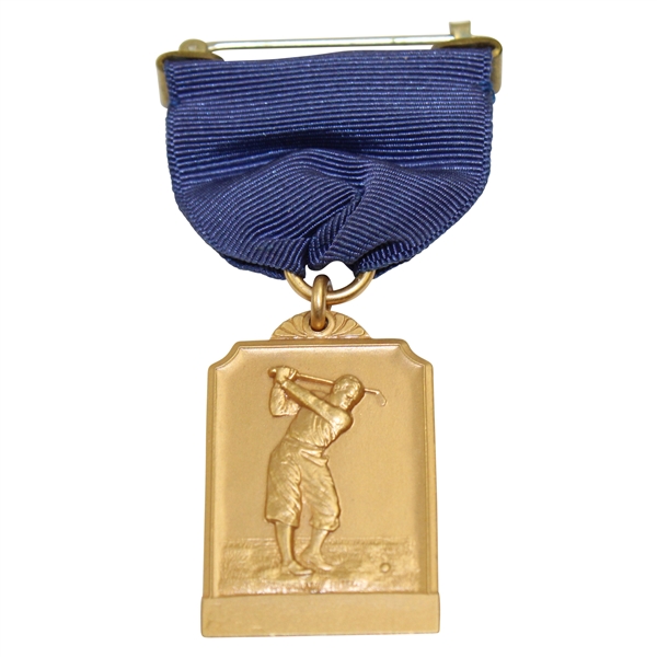 1936 Pennsylvania Public Golf Assoc. Team Championship First Place Medal With Ribbon