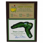 Byron Nelson Signed Amen Corner Plaque JSA ALOA