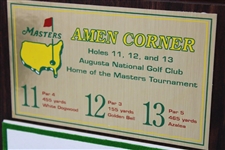 Byron Nelson Signed Amen Corner Plaque JSA ALOA