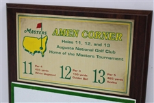 Gene Sarazen Signed Amen Corner Plaque JSA ALOA