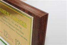 Gene Sarazen Signed Amen Corner Plaque JSA ALOA