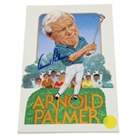 Arnold Palmer Signed Arnold Palmer Characateur Notepad JSA ALOA