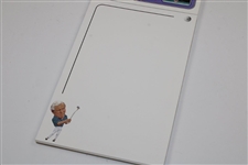 Arnold Palmer Signed Arnold Palmer Characateur Notepad JSA ALOA