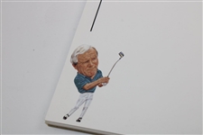 Arnold Palmer Signed Arnold Palmer Characateur Notepad JSA ALOA