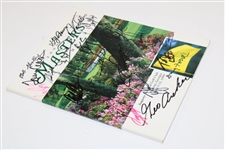 Twenty-One (21) Different Masters Champions Signed 1999 Masters Journal JSA ALOA