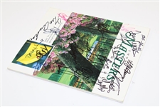 Twenty-One (21) Different Masters Champions Signed 1999 Masters Journal JSA ALOA