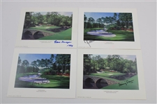 Twenty-Three (23) Masters Champs Signed Individual Jack Chilton Augusta National Lithographs JSA ALOA