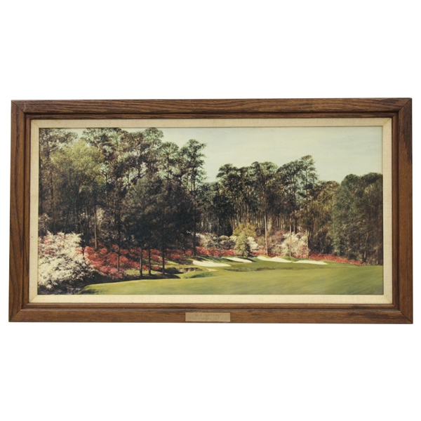 Early 1970S Masters Media Gift - Color Rendering of 13th Hole (Azalea) at Augusta National GC