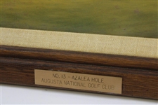 Early 1970'S Masters Media Gift - Color Rendering of 13th Hole (Azalea) at Augusta National GC