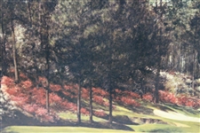 Early 1970'S Masters Media Gift - Color Rendering of 13th Hole (Azalea) at Augusta National GC
