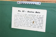 Early 1970'S Masters Media Gift - Color Rendering of 13th Hole (Azalea) at Augusta National GC