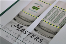 Eight (8) Masters Tournament Commemorative Glasses in Original Package - 2018-2020
