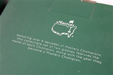 Eight (8) Masters Tournament Commemorative Glasses in Original Package - 2018-2020