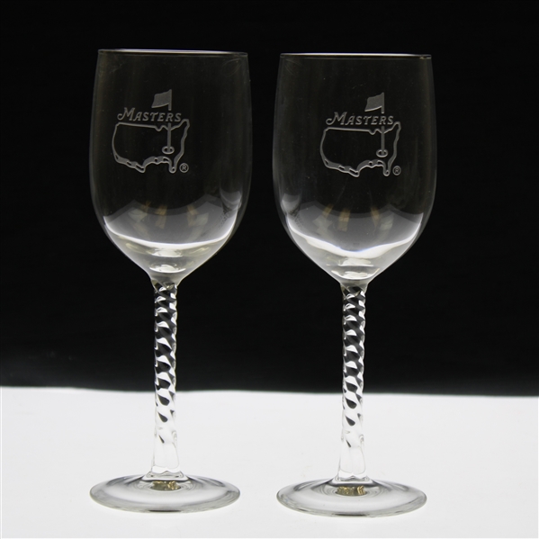 Pair of Masters Tournament 11oz Wine Glasses in Original Box