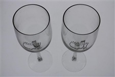 Pair of Masters Tournament 11oz Wine Glasses in Original Box