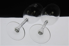Pair of Masters Tournament 11oz Wine Glasses in Original Box