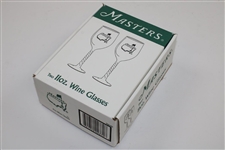 Pair of Masters Tournament 11oz Wine Glasses in Original Box