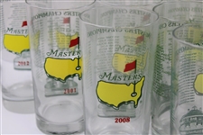 Complete 1987-2015 Run of Masters Tournament Commemorative Glasses