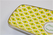 Masters Tournament Logo Yellow/White/Green Tray/Dish in Original Packaging