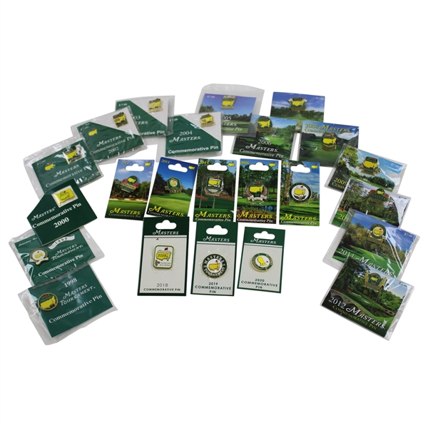 Run of Twenty-Three Years (1998-2020) Masters Tournament Commemorative Pins