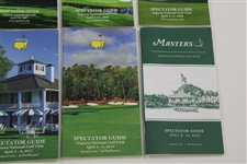 Ten (10) Different Masters Tournament Spectator Guides Including 2019