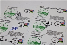 Thirteen (13) Masters Cachets Signed By 14 Masters Champions JSA ALOA