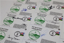 Thirteen (13) Masters Cachets Signed By 14 Masters Champions JSA ALOA