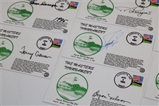 Thirteen (13) Masters Cachets Signed By 14 Masters Champions JSA ALOA