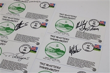 Thirteen (13) Masters Cachets Signed By 14 Masters Champions JSA ALOA