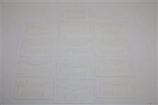 Thirteen (13) Masters Cachets Signed By 14 Masters Champions JSA ALOA