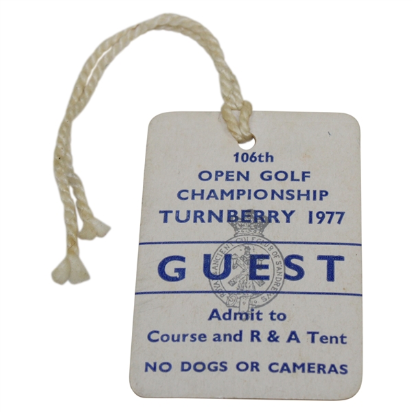 1977 The Open Championship Guest Badge