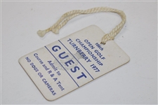 1977 The Open Championship Guest Badge