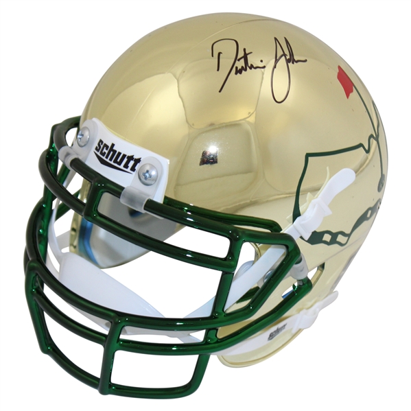Dustin Johnson Signed Schutt Masters Mini-Helmet JSA ALOA