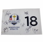 2020 Ryder Cup Team USA Signed Flag - Signed by Seven JSA ALOA