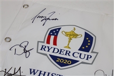2020 Ryder Cup Team USA Signed Flag - Signed by Seven JSA ALOA