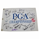 Multi-Signed PGA Championship Flag Signed by 33 Champs! JSA ALOA