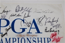 Multi-Signed PGA Championship Flag Signed by 33 Champs! JSA ALOA