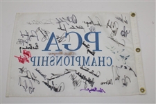 Multi-Signed PGA Championship Flag Signed by 33 Champs! JSA ALOA