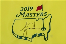 Tiger Woods Signed 2019 Masters Embroidered Flag #966/1000 UDA #BAM150430