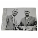 1965 Masters Arnold Palmer & Jack Nicklaus Palmer thinks its fitting A.P. Wire Photo