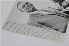 1965 Masters Arnold Palmer & Jack Nicklaus 'Palmer thinks its fitting' A.P. Wire Photo