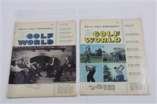 Early 1960’s - (14) Golf World Weekly Golf News Magazine - Palmer, Nicklaus Content