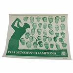 Arnold Palmer Signed PGA Seniors Champions Poster 1/200 JSA ALOA