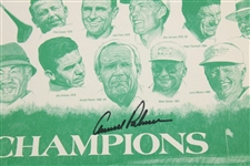 Arnold Palmer Signed PGA Seniors' Champions Poster 1/200 JSA ALOA