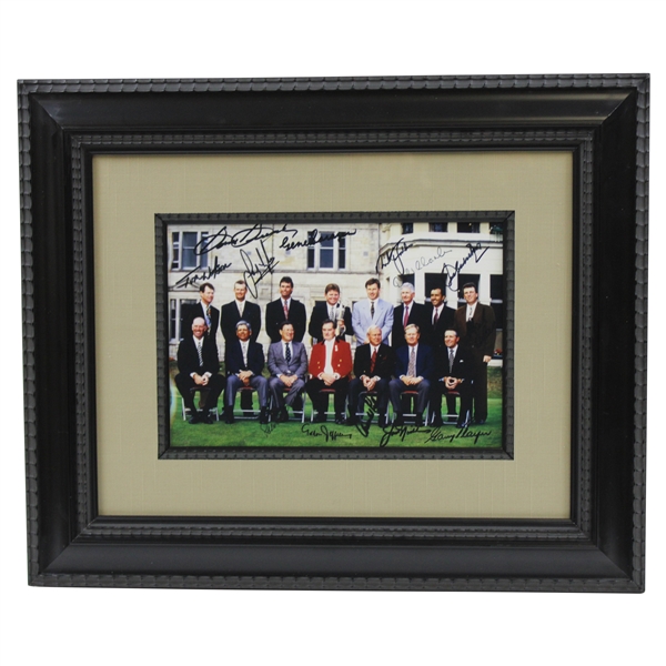 The OPEN Champions Multi-Signed Photo by Seve, Arnie, Jack, Tom, Peter, & more JSA ALOA