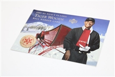 Tiger Woods 2001 Upper Deck St. Nick's Classic North Pole Ball Marker Card