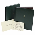 The Links Book by John de St. Jorre & Gifted to Gary & Mark Player with Slipcover & Card